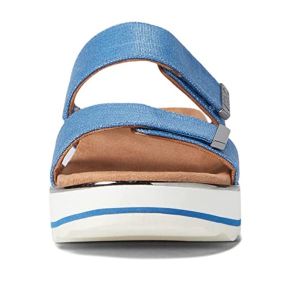 Vionic Shoes Vionic Brandie Platform Slide Sandal In Vallarta Blue Poshmark